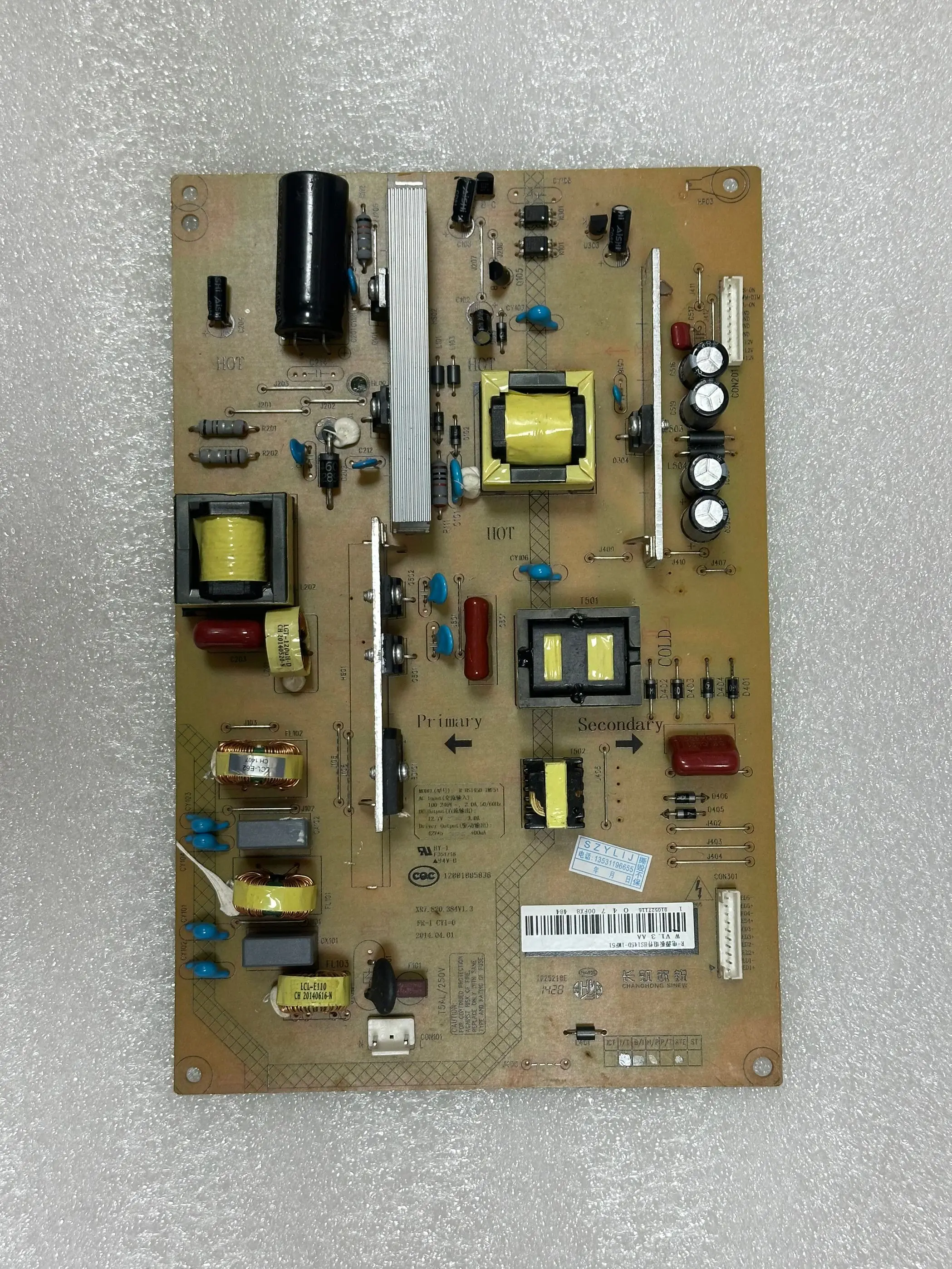 

Original power board R-HS145D-1MF51 TV power board XR7.820.384V1.3