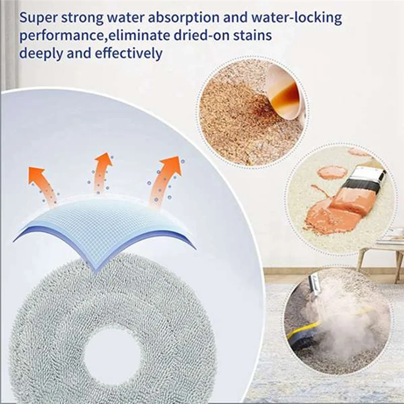

ABGH-25PCS Accessories Kit For Xiaomi Mijia M30S D103CN Robot Vacuum Spare Parts Main Side Brush Filter Mop Cloth Dust Bag