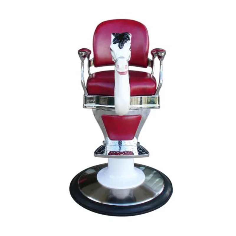 كرسي تصفيف الشعر الداخلي الاحترافي للأطفال، كراسي مريحة للتجميل، مسند ظهر جمالي، كرسي سيلا بذراعين