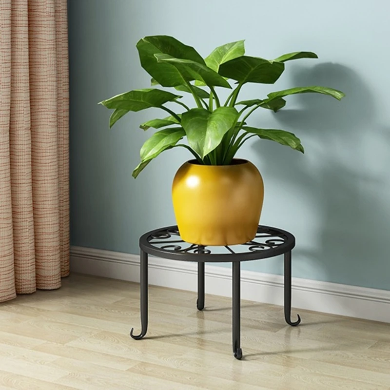 حامل أوعية الزهور المعدنية القوية لتوفير المساحة، رف الحديقة، بناء مقاوم للماء، لا يوجد تركيب أدوات للاستخدام في الهواء الطلق، #2