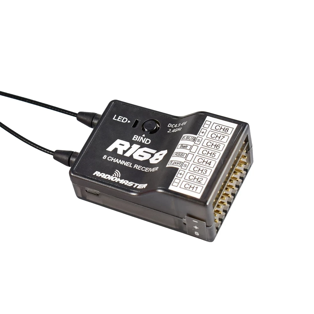 New RadioMaster R81 R84 R86 R86C R88 R161 R168 2.4GHz Over 1KM SBUS Nano Receiver Compatible FrSky D8 TX16S Support Return RSSI