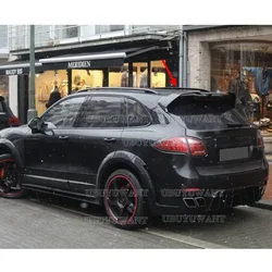 High Quality Carbon Fiber Rear Trunk Roof Spoiler Wing Fits For Porsche Cayenne 958 2011 2012 2013 2014