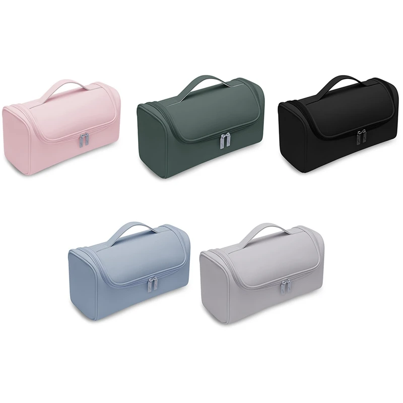 Caja de secador de pelo con gancho portátil, bolsa de herramientas de peluquería antideslizante, bolsa de almacenamiento de gran capacidad impermeable