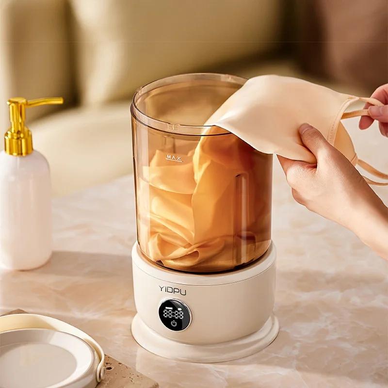 

1.6L Wireless Underwear And Socks Washing Machine Portable Large Capacity No Installation Required Intimate Laundry Cup 3 Modes