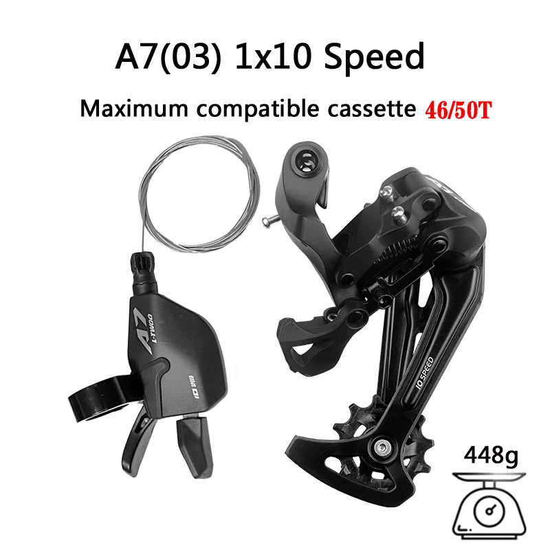 1x10 Speed LTWOO A7 MTB Bike Derailleurs Shifter With Crankset 10S Chain Flywheel 42T 46T 50T Cassette 10V Bicycle Groupset