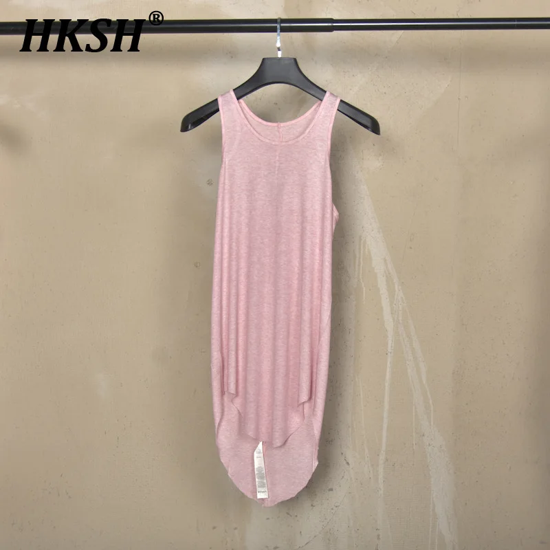 

HKSH 2025 Summer New Man Dark Fashion RO Style Thin Wool Vest Sleeveless T-shirt Sweatshirt Women Chic Y2K Ins Tank Tops HK4910