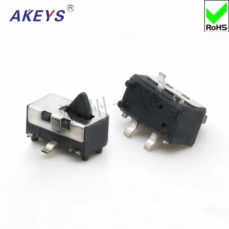10 pcs KFC-VT-04 triangle limit switch stroke 3 pin column micro-reset game switch detection button switch