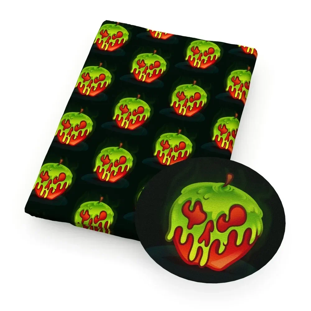 

Halloween Black Ghost Printed Fabric Canvas Or Polyester Cotton Handmade DIY Patchwork Bag Tablecloth Clothing