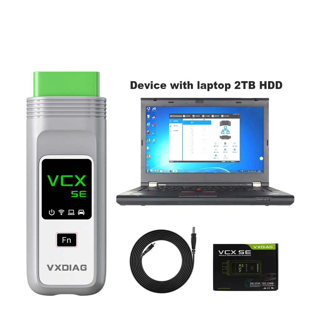 

VXDIAG VCX SE For Benz C6 with T430s laptop Automotivo Diagnostic Tool OBD2 scanner For Mercedes Star diagnosis Car accessories