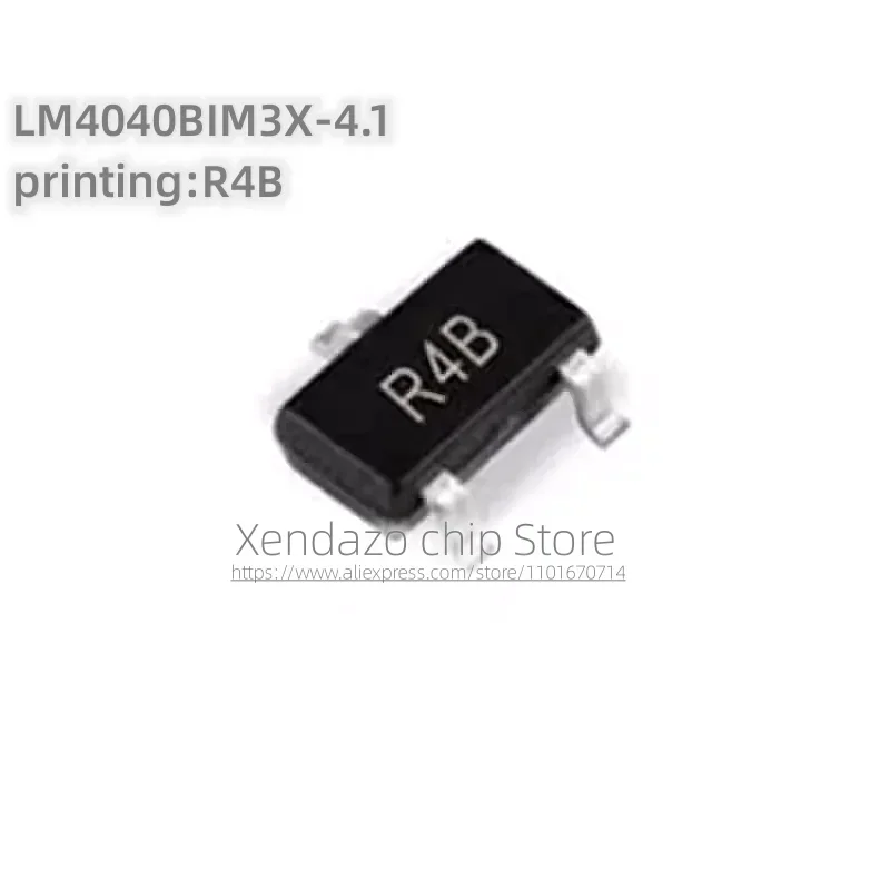 10pcs/lot LM4040BIM3X-4.1 Silk screen printing R4B SOT-23 package Original genuine Parallel voltage reference chip