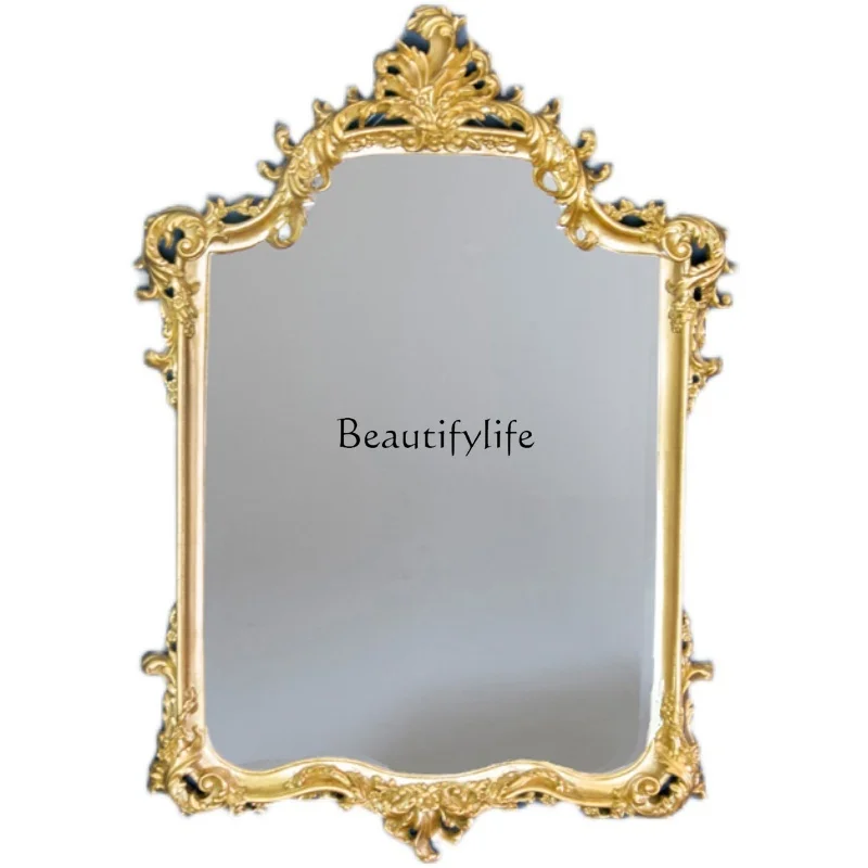

Old decorative mirror European carved dresser mirror wall hanging
