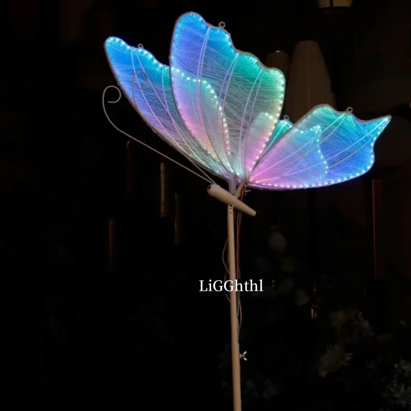 RGB Butterfly Decoration Floor Lights Led with Remote Control Decor Ceiling Stage Event Party Wedding Lights