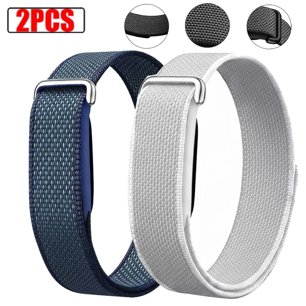 2 Pcs Watchband For Google Fitbit Air Sports Nylon Braided Combined assembly Bracelet Band For Fitbit Air Replaceable Wristband