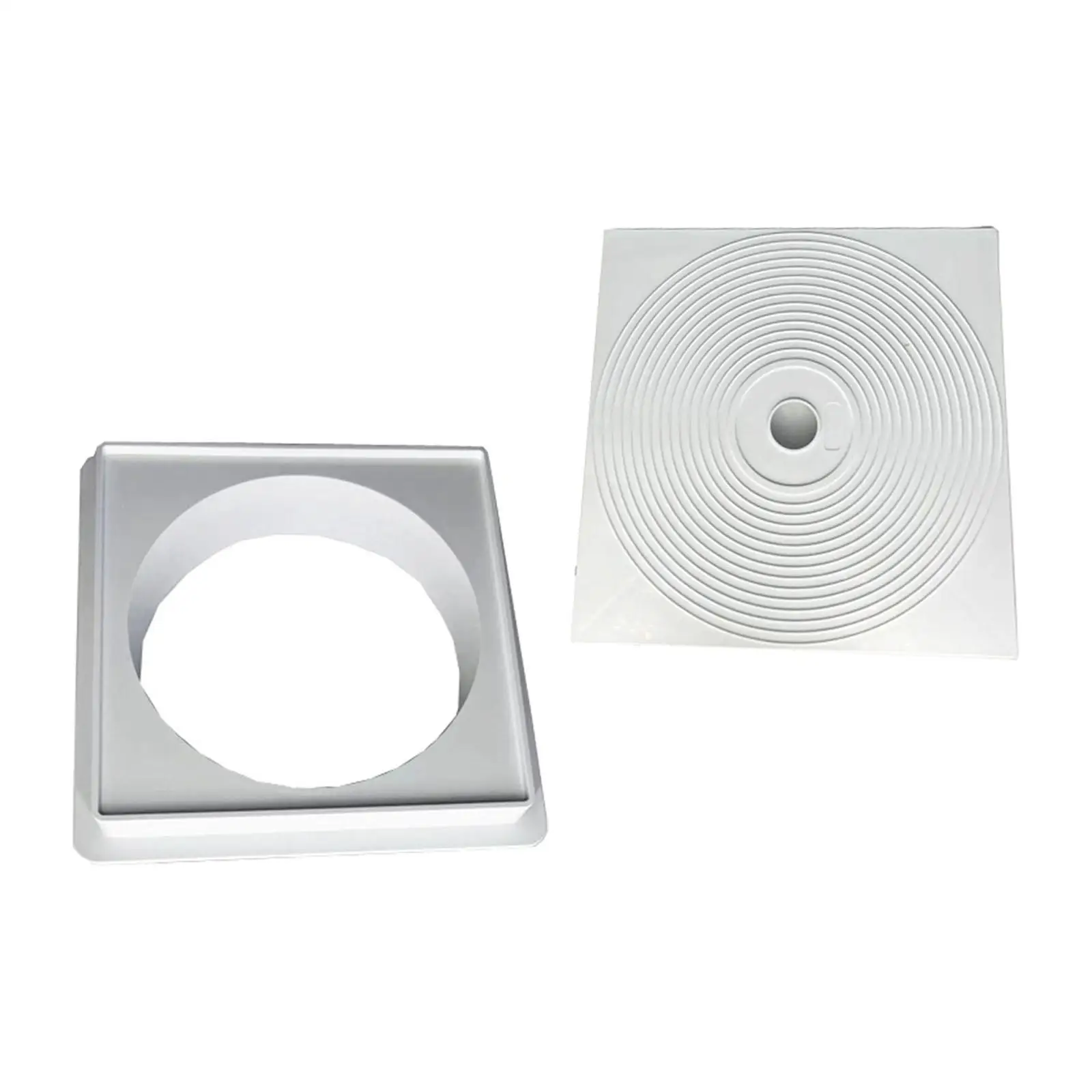2Pcs Pool Skimmer Accessory, Pool Skimmer Cover Plate and Extension Collar, Sturdy Universal Skimmer Lid Skimmer Deck Cover