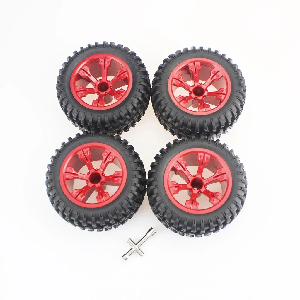 

1:12 Off-Road Car Wheel Rims RC Rubber Car Tires for WLtoys 12428 WLtoys 12427 RC Toy Accessory