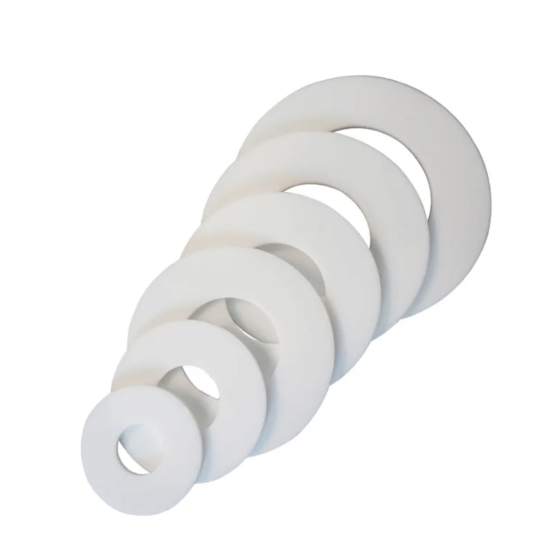 1/2/10pcs PTFE Flat Washer Gasket White Thickness 2/3mm Flange Ring Spacer Sealing For Pressure Gage