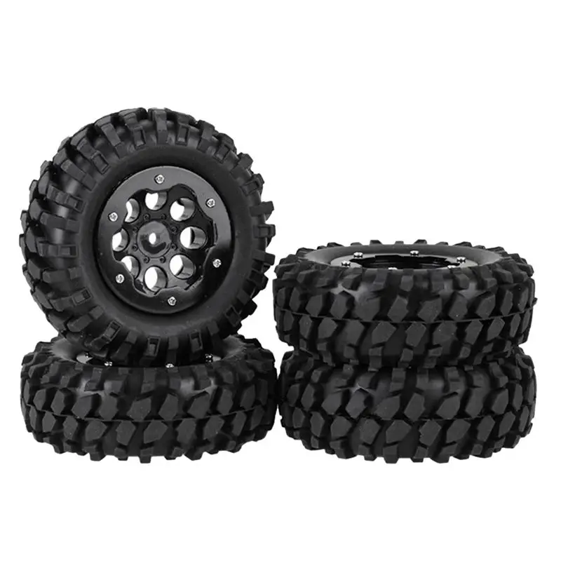 

RC ROCK CRAWLER TRUCK Assembled 1.9In Metal Beadlock Wheels with 96Mm Soft Tires for 1/10 4WD MN D90 D130 RGT MST Rc Car