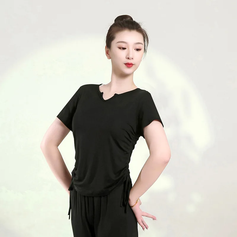 بدلة ممارسة الرقص النسائية الكلاسيكية للجسم للرقص الصيني العرقي