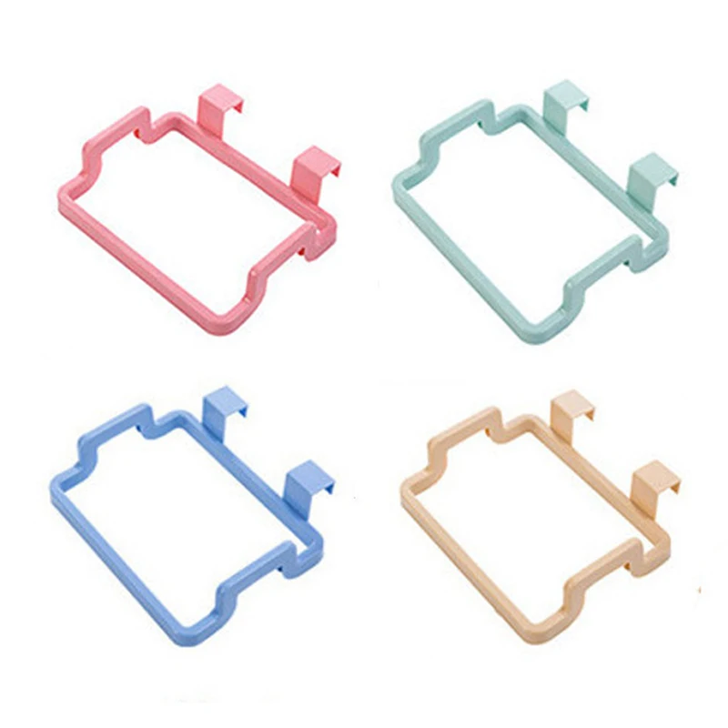 Trash Rack Storage Garbage Bag Holder Cupboard Door Back Kitchen Garbage Rubbish Bag Cabinet Hanging Kitchen Organizer
