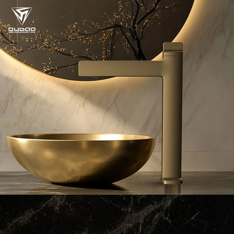 

New unique style rotary switch faucet, bathroom countertop basin hot and cold faucet