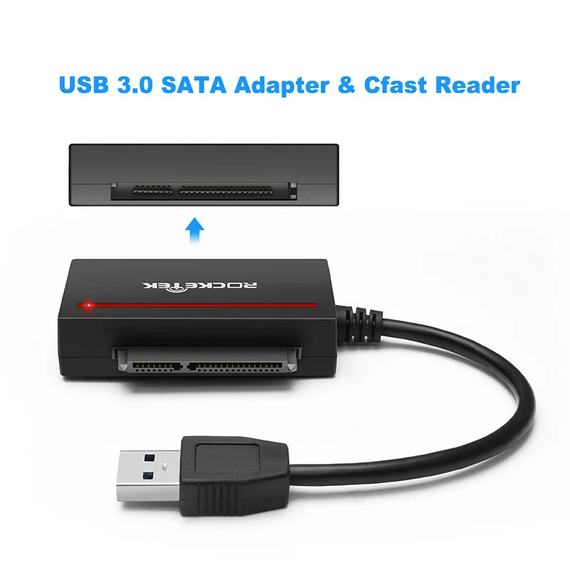 

Адаптер USB 3,0 для SATA, кардридер CF и жесткий диск 2,5 дюйма HDD/чтение записи SSD и CF одновременно