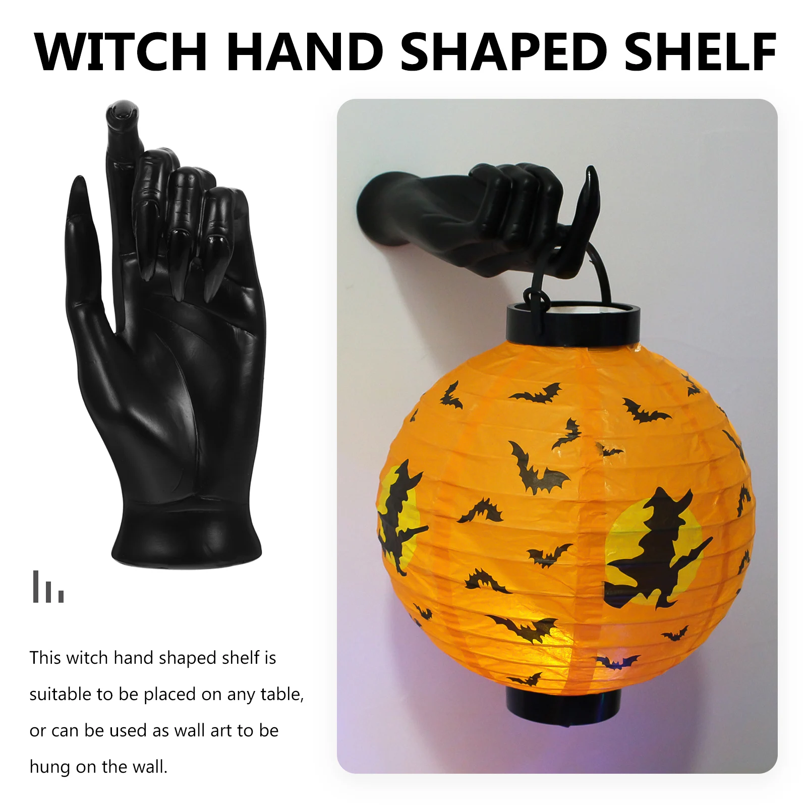 

Halloween Wall Decor Hand Jewelry Display Holder Crystal Stands Resin Rack Home Decorations