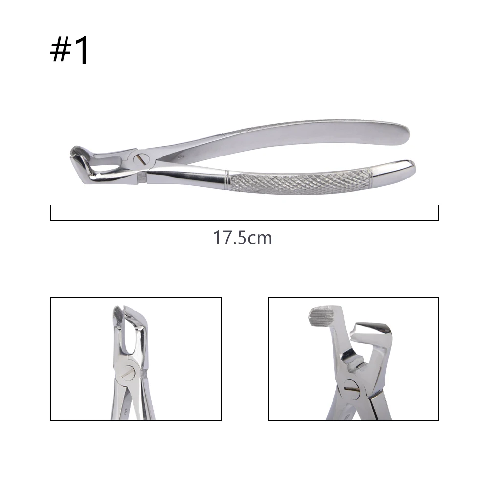 10-teiliges Set Zahnextraktionszangen mit Werkzeugset, Zahnärztliches Chirurgieinstrument für Kliniken, Zangen für Erwachsene/Kinder – Detail 6