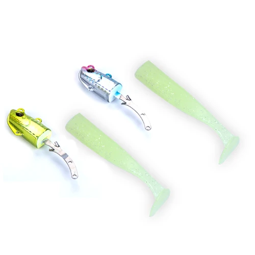 Imagen 2 del producto TAKEDO LS09 PVC Swimbait cabeza de Metal Pesca en el mar cebos artificiales Señuelos de Pesca señuelo suave cebos blandos Señuelos de Pesca señuelo de lubina