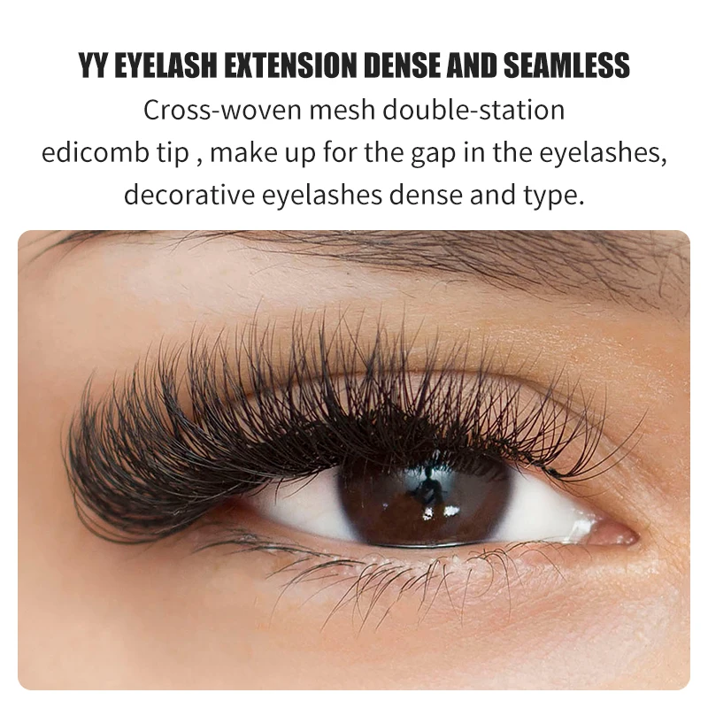 NATUHANA YY Shape Eyelash Extensions C/D Curl Black Colourful Y Lashes Premade Volume Fans Individual  Eyelashes Makeup