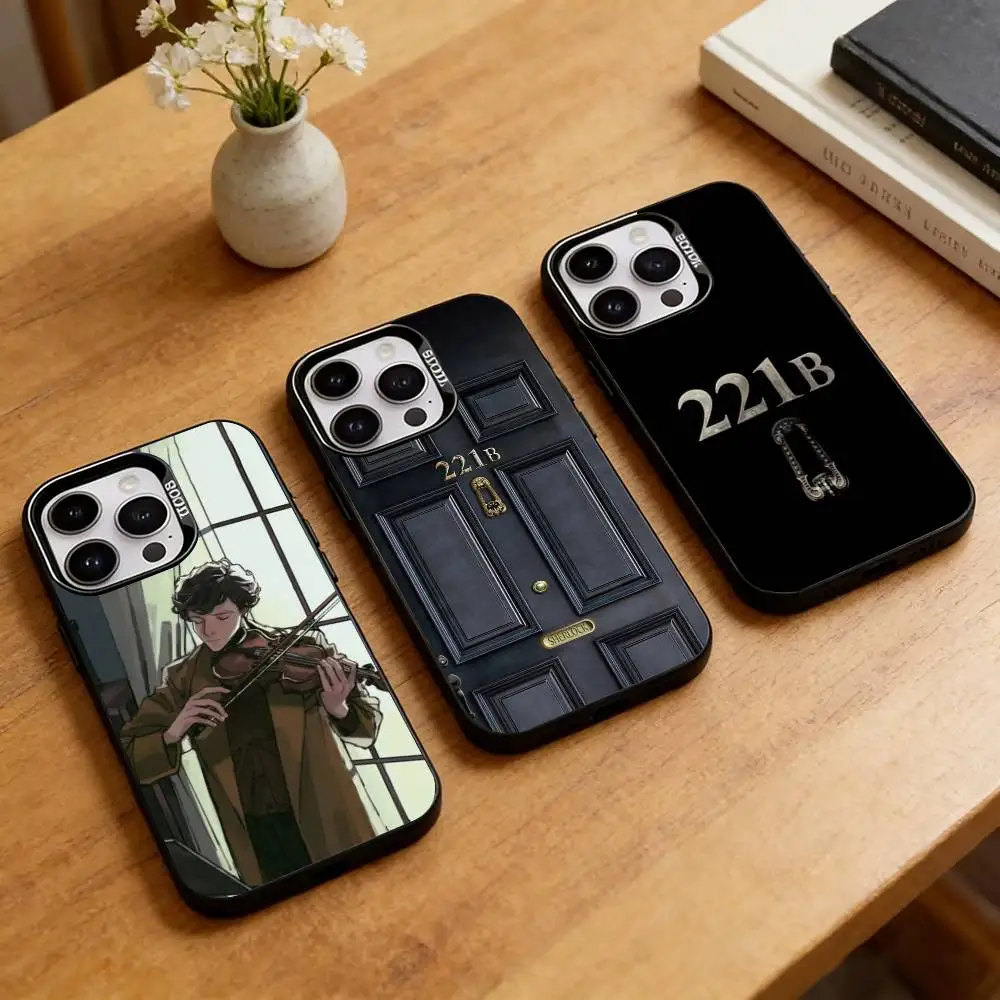 

Sherlock Holmes Classic Figure Phone Case For iPhone 17,16,15,14,13,12,11 Plus,Pro Max,XS,Colorful Silver Phone case Funda Cover