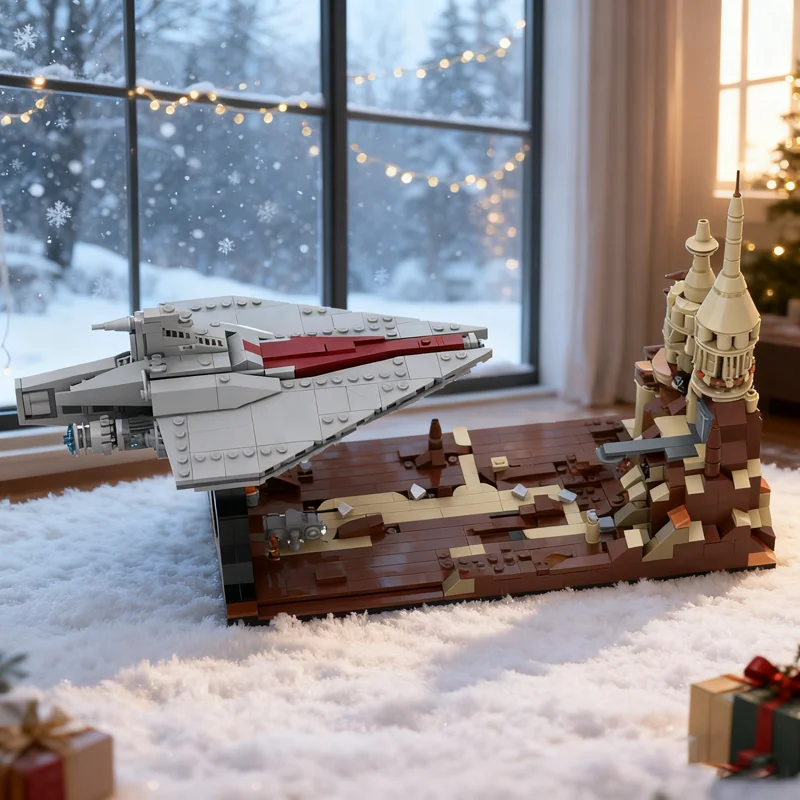 629 pçs moc acclamator suporte 2 geonosis batalha estrela modelo blocos de construção arquitetura presente natal brinquedo criativo idéia diy