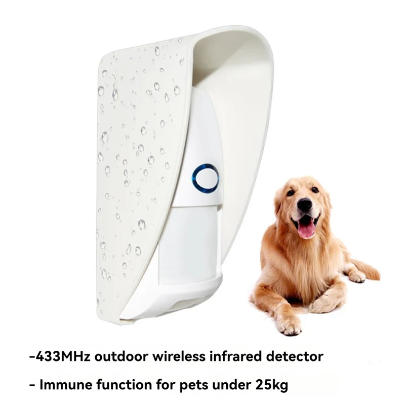 M13k433mhz Outdoor Waterproof Wireless Infrared Detector Long Range For Home Security Systems Wifi/GSM Alarms