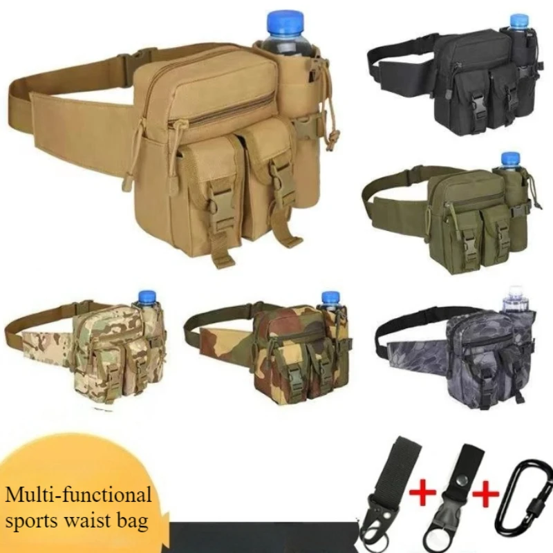 Outdoor Running Multi-functional Sports Waist Bag Hidden Water Bottle Waist Bag Close-fitting Walking Tactical Waist Bag