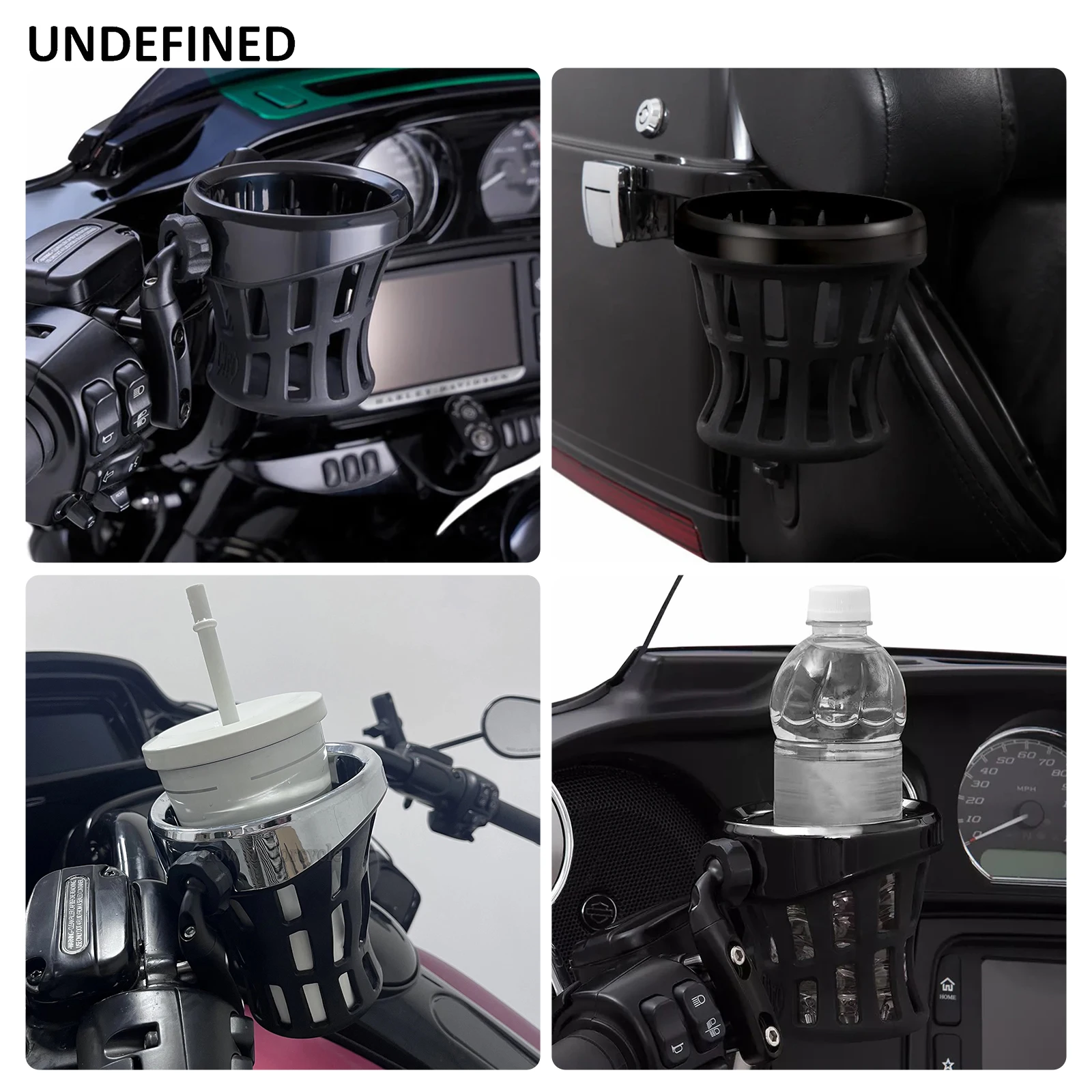 Portabicchieri per moto portabottiglie per bicicletta da Motocross staffa per tazza per bevande per moto montata per Harley Dyna Road Glide Ultra
