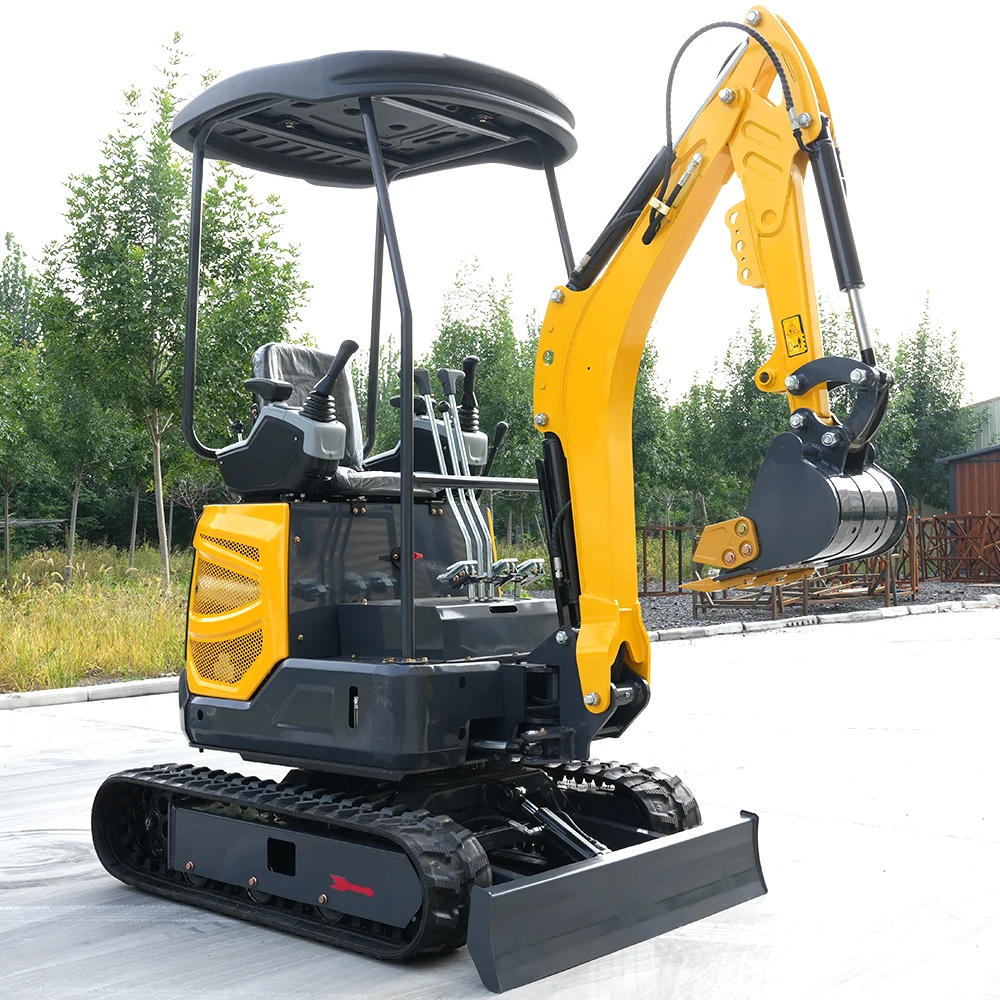 Mini Excavator 1.8t CE EURO5 EPA Approved Hydraulic Compact Micro Bagger Optional Bucket Ripper Thumb Clamp