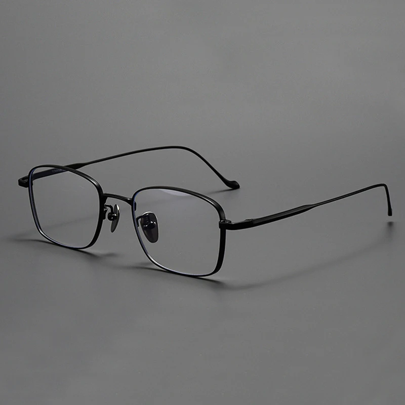 Lightweight Pure Titanium Frame Professional Glasses Myopia Glasses Retro Japanese Style Literary Small Face Square Frame