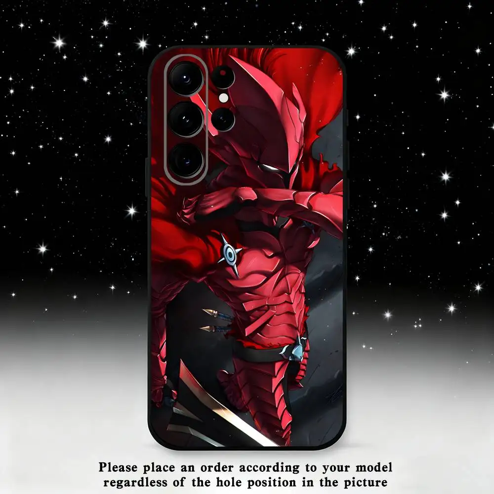 حافظة هاتف أنيمي إيجريس التسوية لهاتف سامسونج S25، S24 Ultra، S20، S30 plus، S22 plus، S23، S30 Ultra 5G غلاف أسود من السيليكون #4