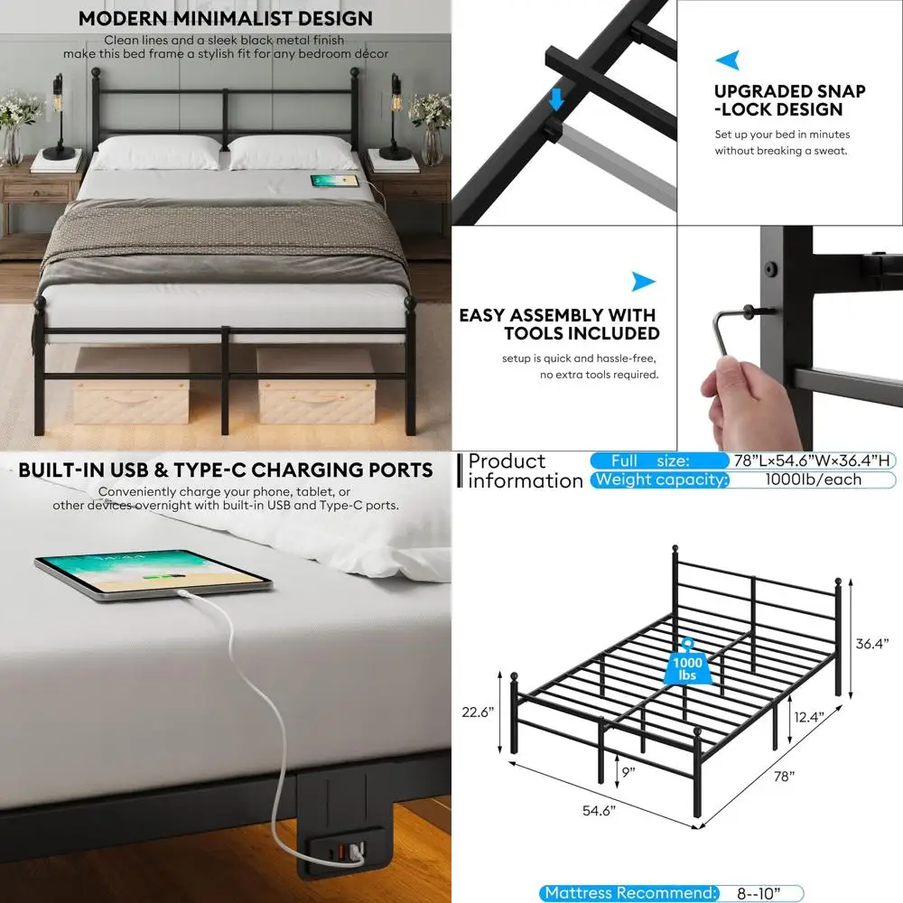Metal Full Size Bed…
