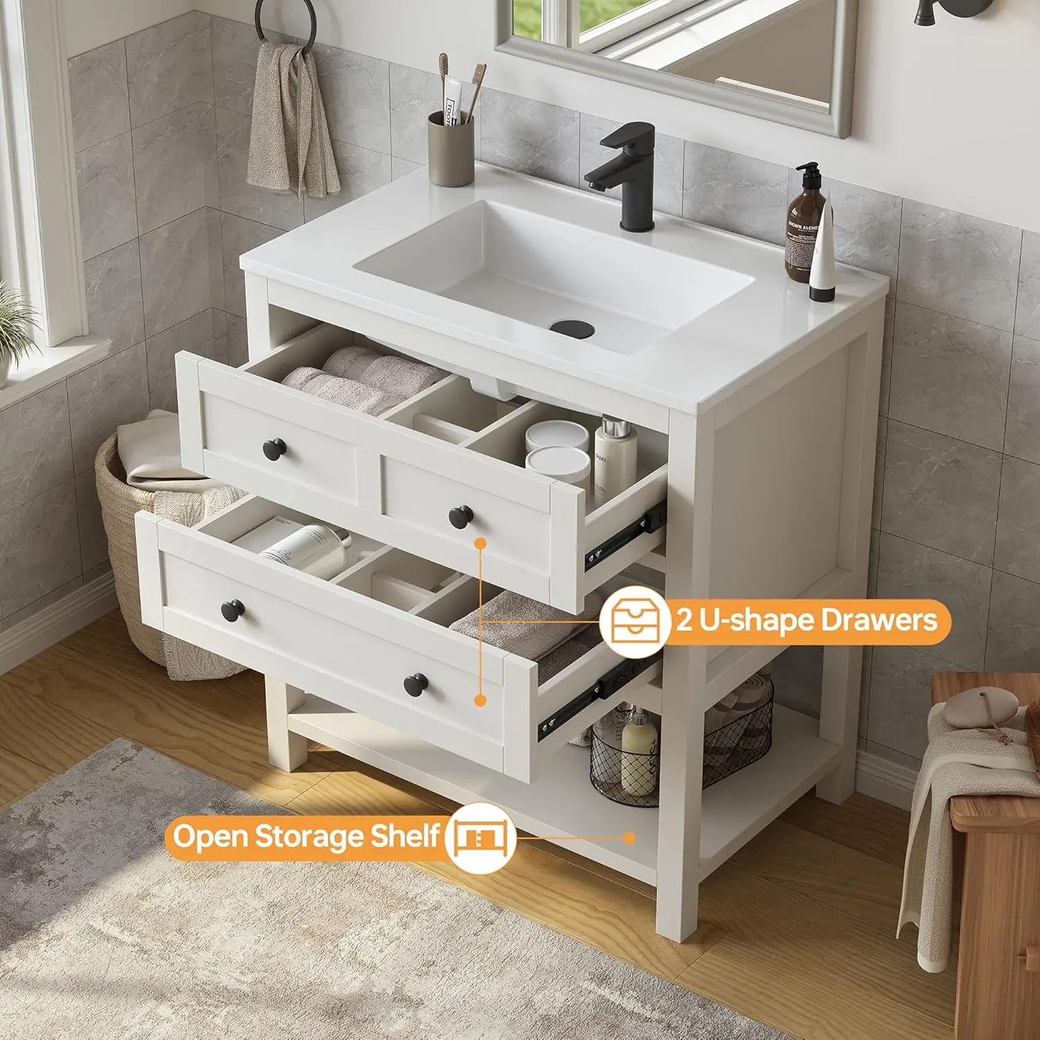 30" Modern Vanity Sink 3