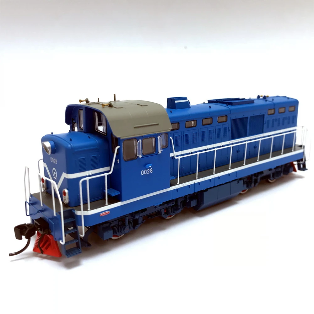 Train Model 1/87 HO DFH5 Dongfanghong 5 Type Hydraulic Transmission Diesel Locomotive Rail Car Toy Gift