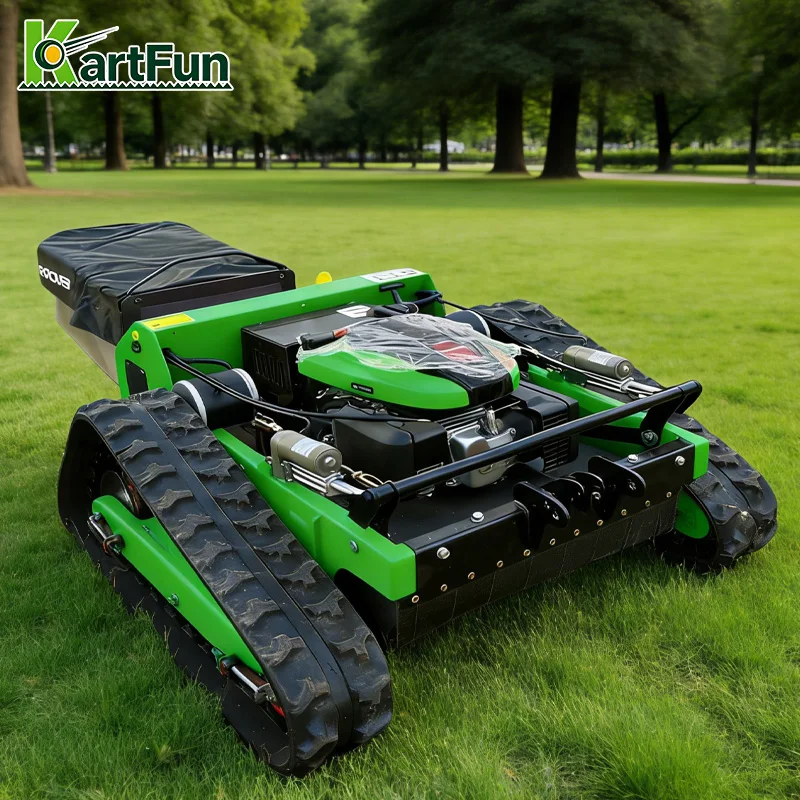 2026 New Design 224cc RC Lawn Mower 1000mm Professional Remote Grass Cutter CE Approved For Park Golf Course Green Space