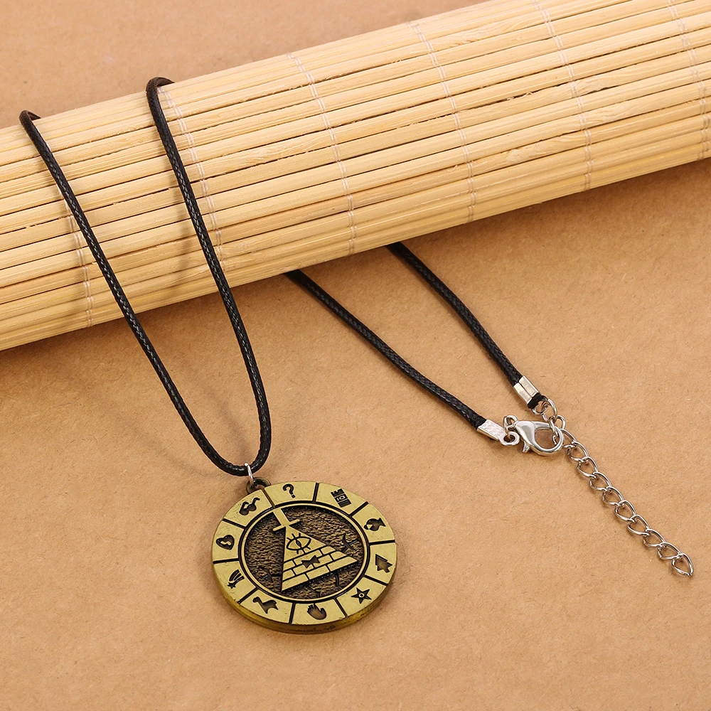 "Gravity Falls" Bill Cipher cartoon hanger, geschikt voor mannen, vrouwen en tieners, vintage accessoire cadeau