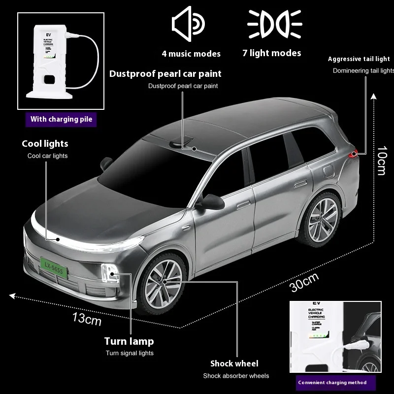 Celebrità di Internet vendita calda ideale L9 auto telecomandata simulazione per bambini suono elettrico e luce giocattolo per auto telecomandata