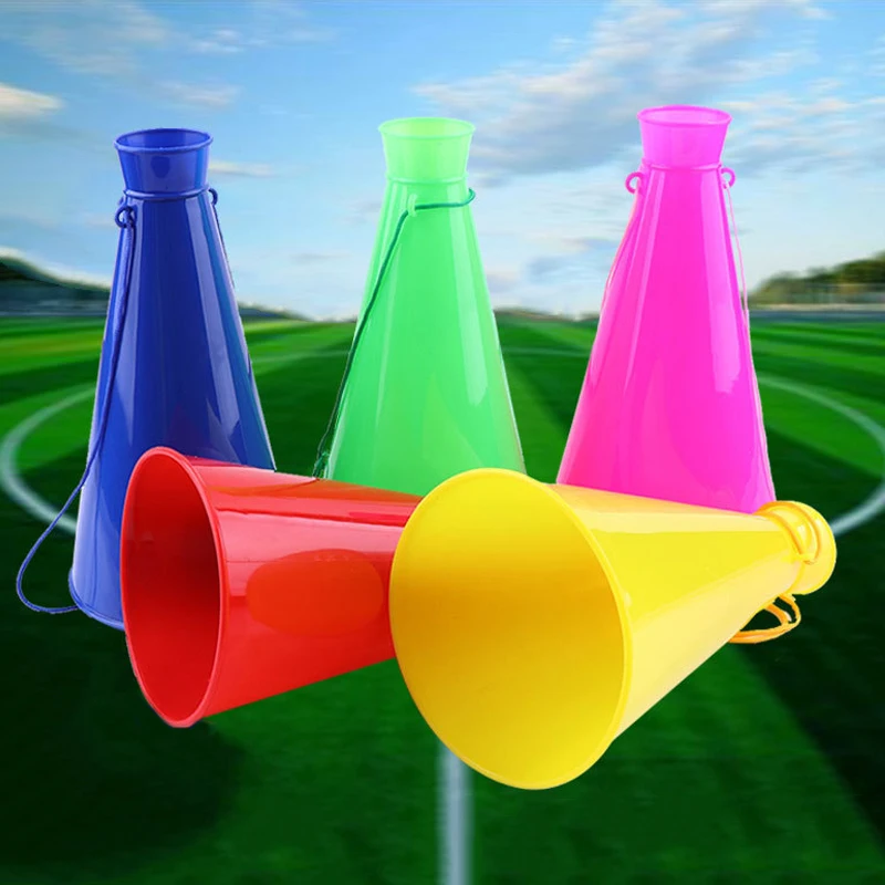 Cheerleaders Trumpet Speaker Cheer Plastic Horn Loudspeaker Trumpet Horn Toy Soccer Fan Trumpet For Birthday Party view 2