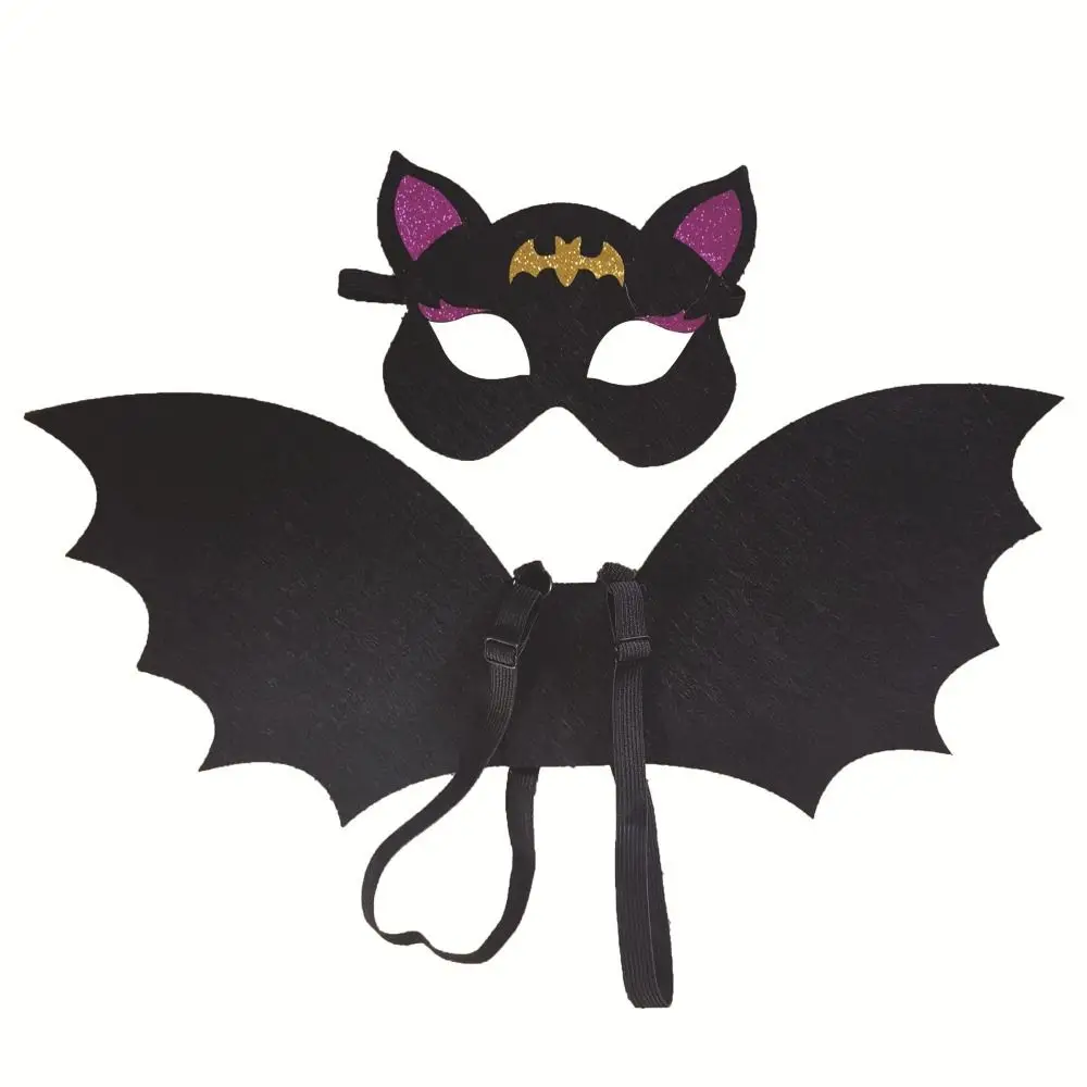 Vlies Fledermaus Flügel Maske Set Kleidung Requisiten Cartoon Design Kinder Cosplay Kostüm Cosplay Kostüm Dress Up Kostüme Halloween