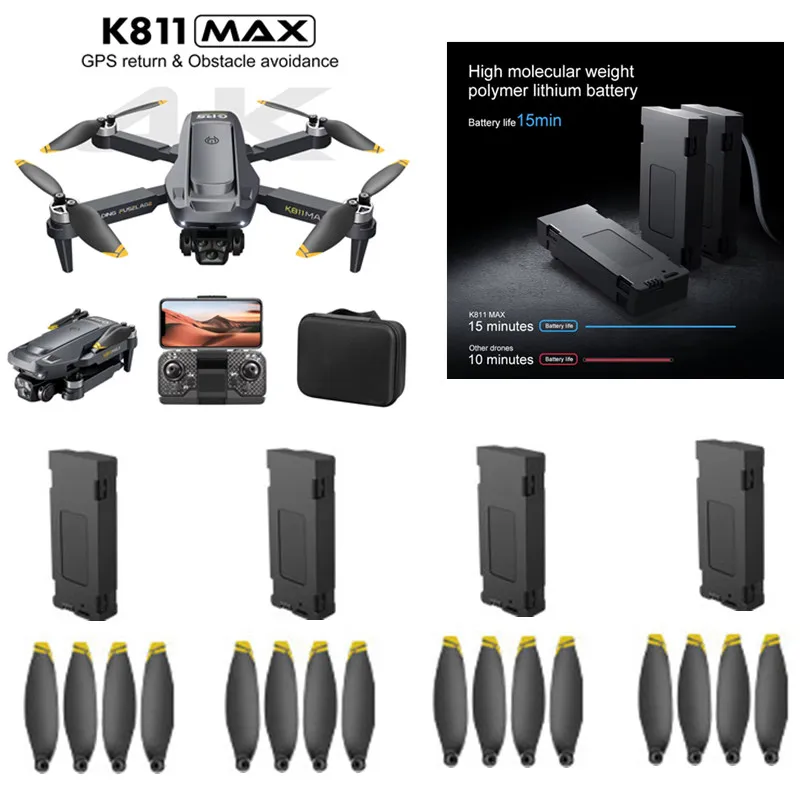 K811 MAX Drone Battery 3.7V 2000Mah /Propeller  K811 Drone Battery K811 MAX RC Dron Battery K811 MAX Drone Battery K811MAX Toy