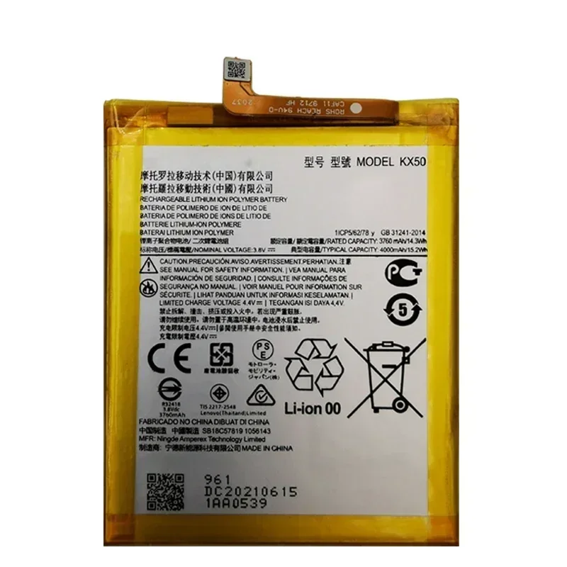 100% Original New High Quality Replacement Battery KX50 For Motorola Moto G Stylus 2021 XTt2115 Batteries