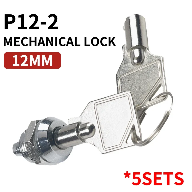 

5sets 12MM press P12-21 billboard small plum blossom light box telescopic mechanical lock small cabinet lock