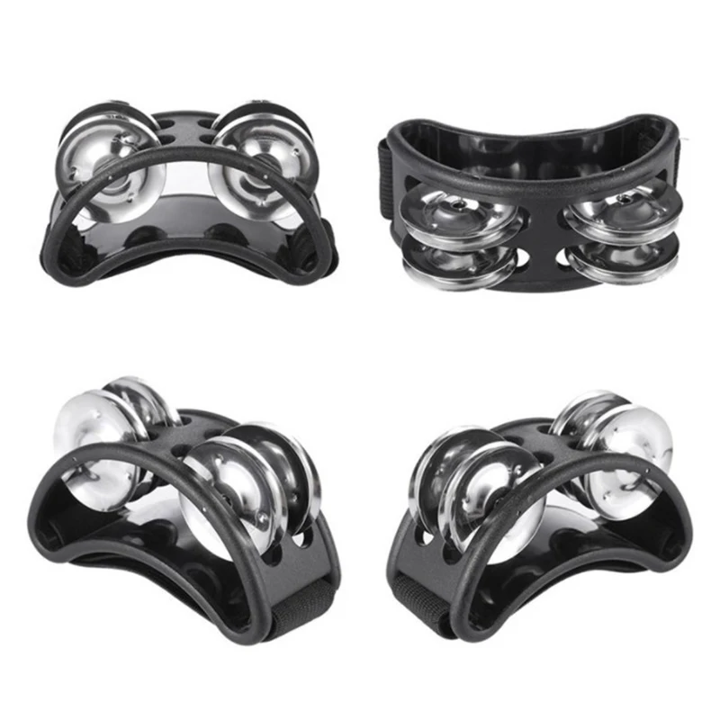 1pc Foot Tambourine Musical Instrument Percussion Foot Drum Foot Shaker For Singer Guitar Players KTV Party