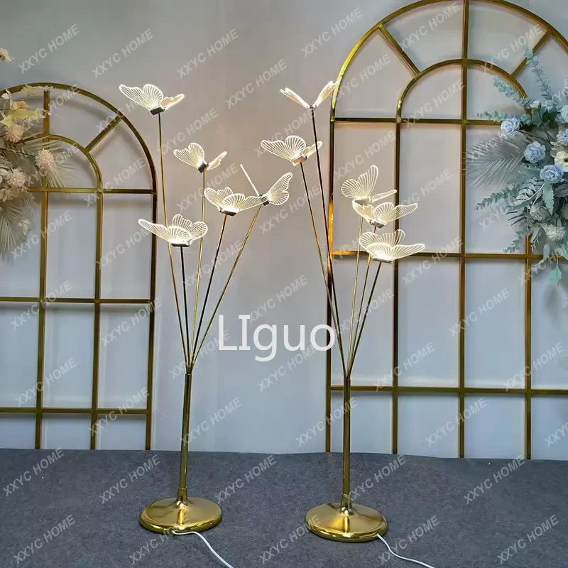 

Butterfly Wedding Lights Roadguide Decoration Wedding Hall Scene Creative Luminous Light Proposal Scene Wedding Lamps